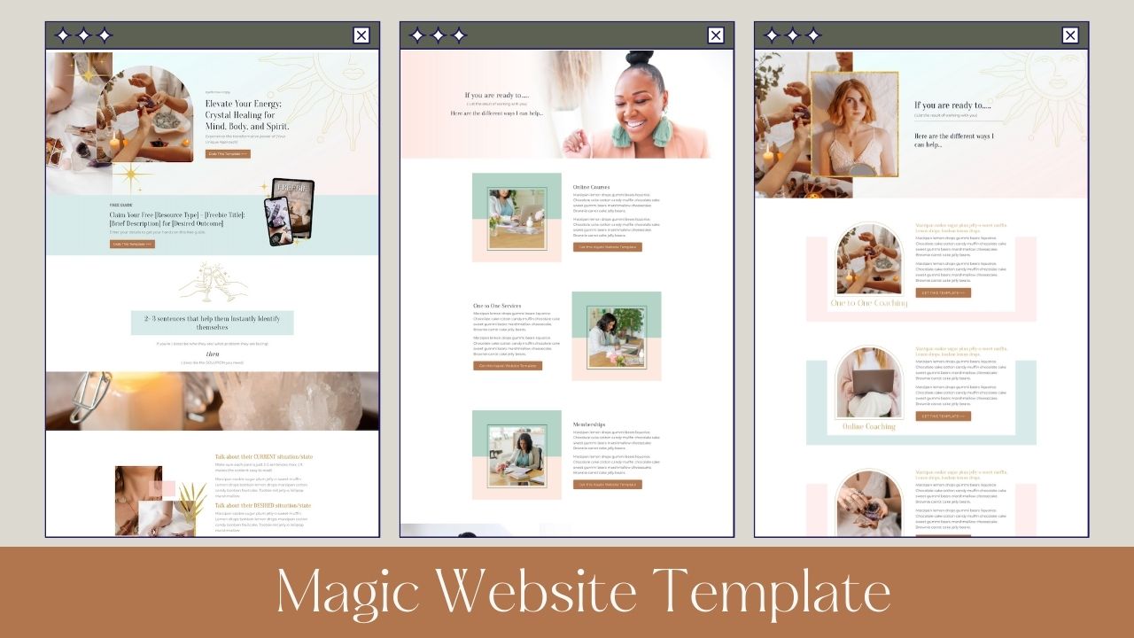 Magic Website Template – Kajabi Templates
