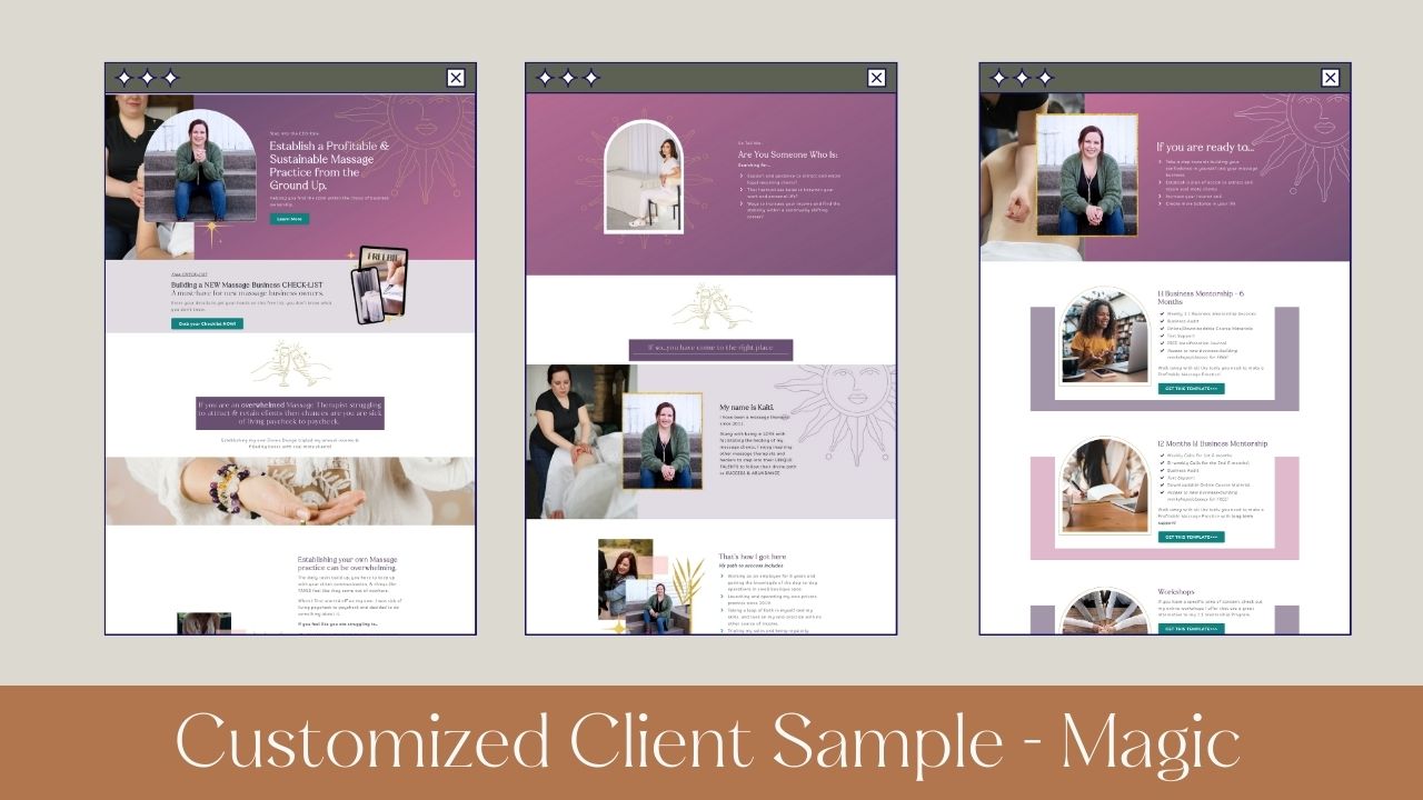Magic Website Template – Kajabi Templates