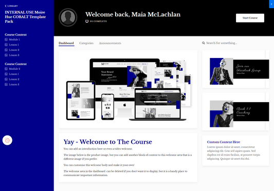 Moire Hue Cobalt Product Theme (Momentum + Premier)