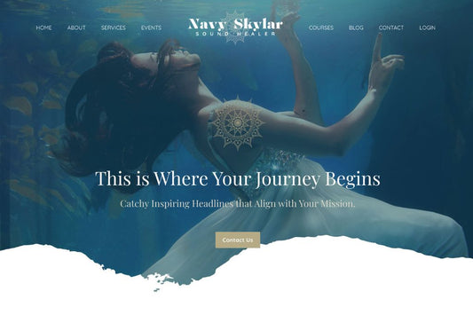Navy Water-Portal - 16 Page Website Theme