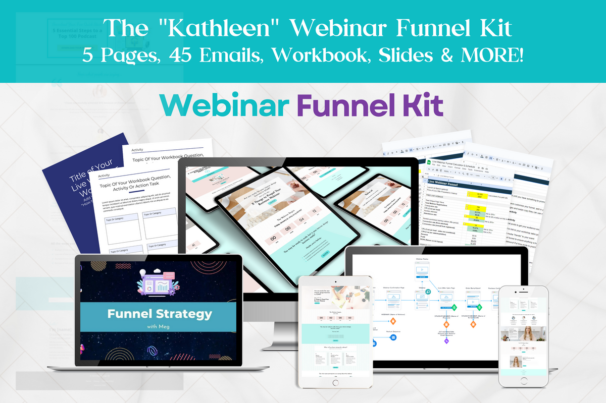 Kathleen - Webinar Funnel Kit – Kajabi Templates