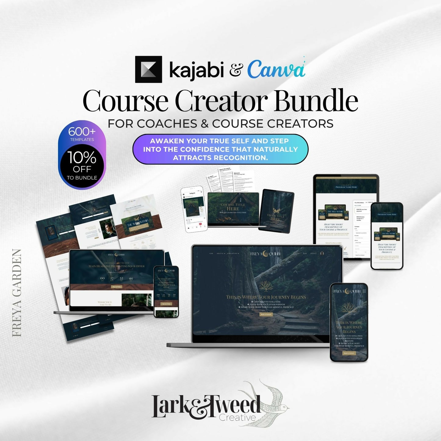 Freya GARDEN - Website 20+ Pages - Sales Funnel - Checkout Page