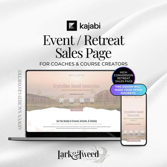 Arwyn Sacred Geometry - Event/Retreat Sales Funnel