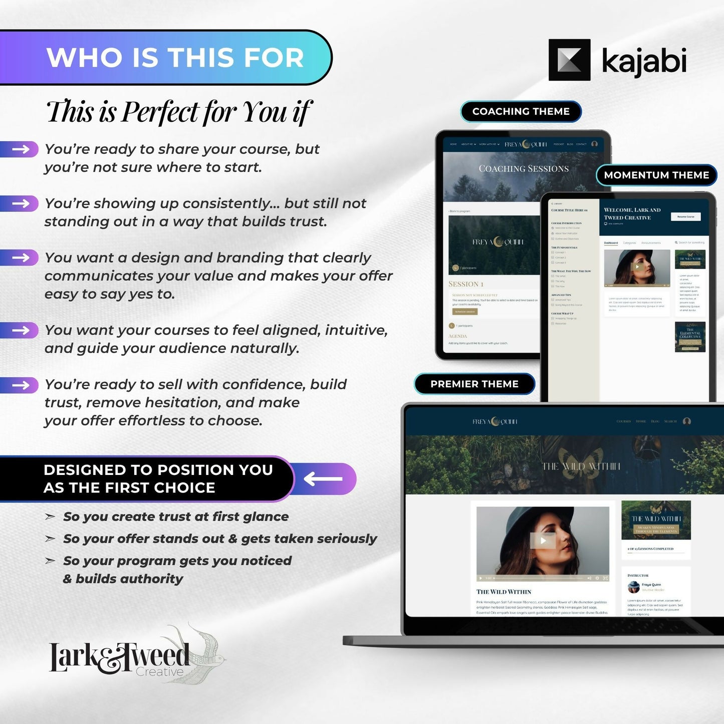 Freya Garden - 2 Product Themes + 1 Coaching Theme