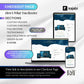 Navy WATER PORTAL - Website 20+ Pages, Sales Funnel, Link in Bio, Course & Coaching Theme, Checkout Page Bundle