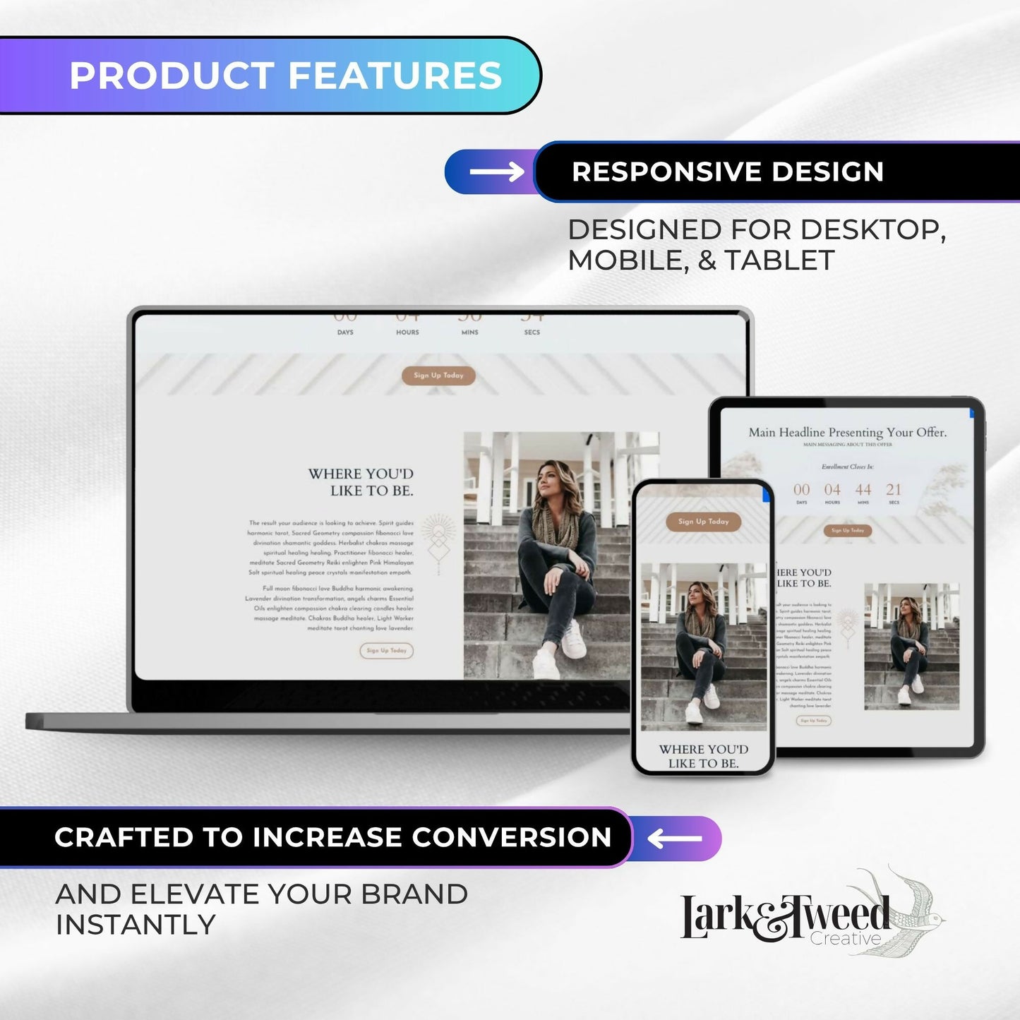 Bronwyn BOHO Sales & Welcome Pages