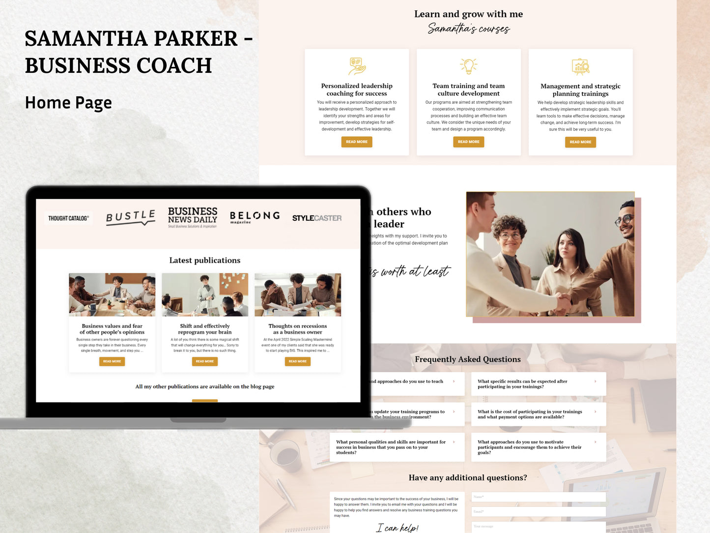 Samantha Parker Website (25 pages)