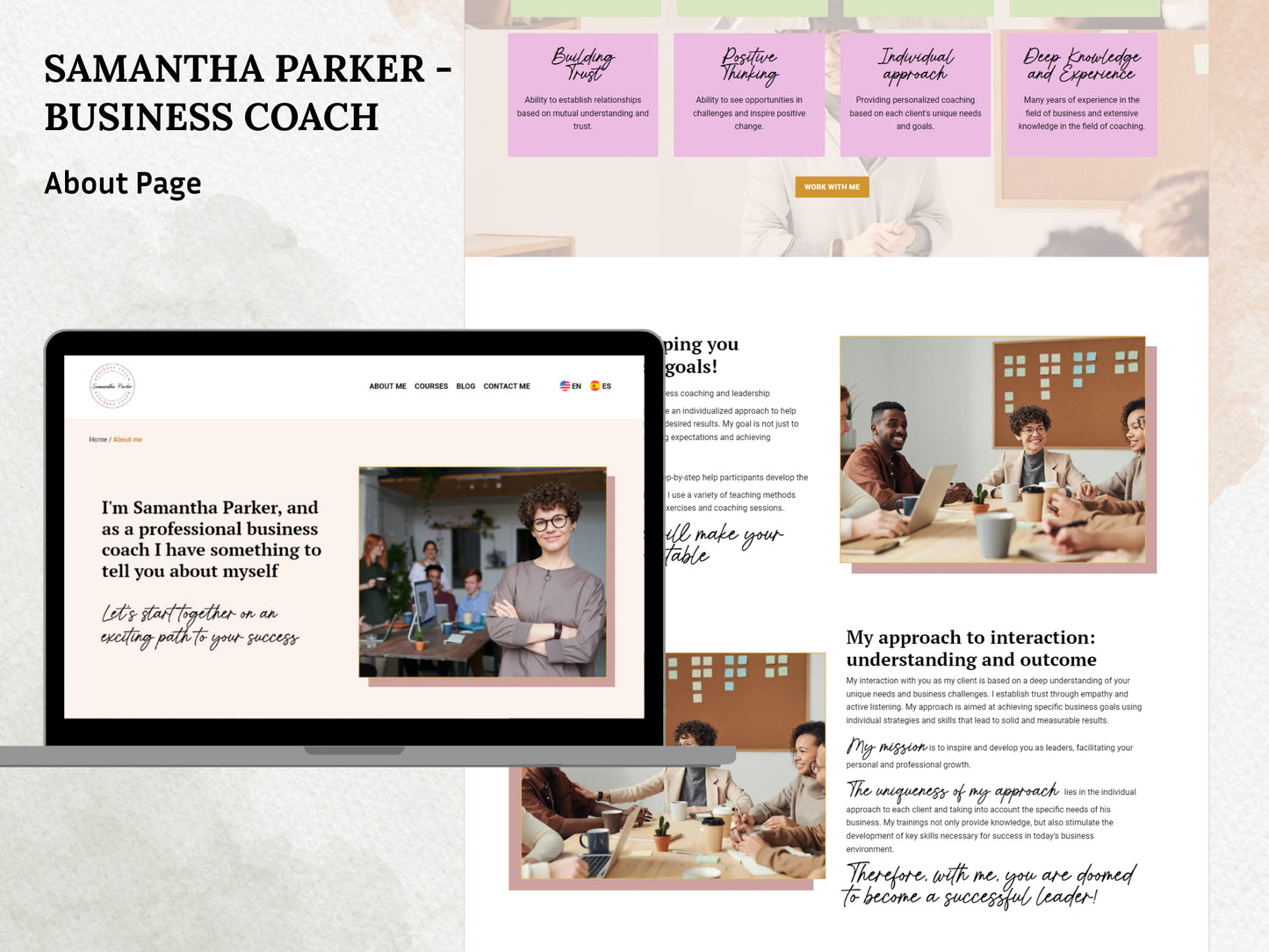 Samantha Parker Website (25 pages)