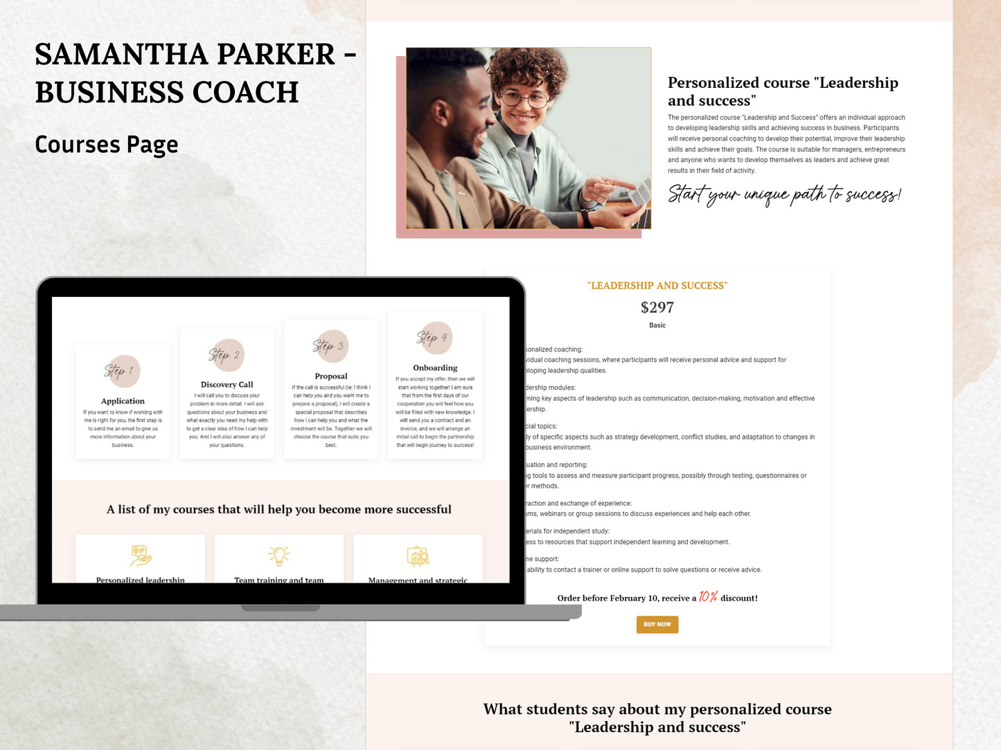 Samantha Parker Website (25 pages)