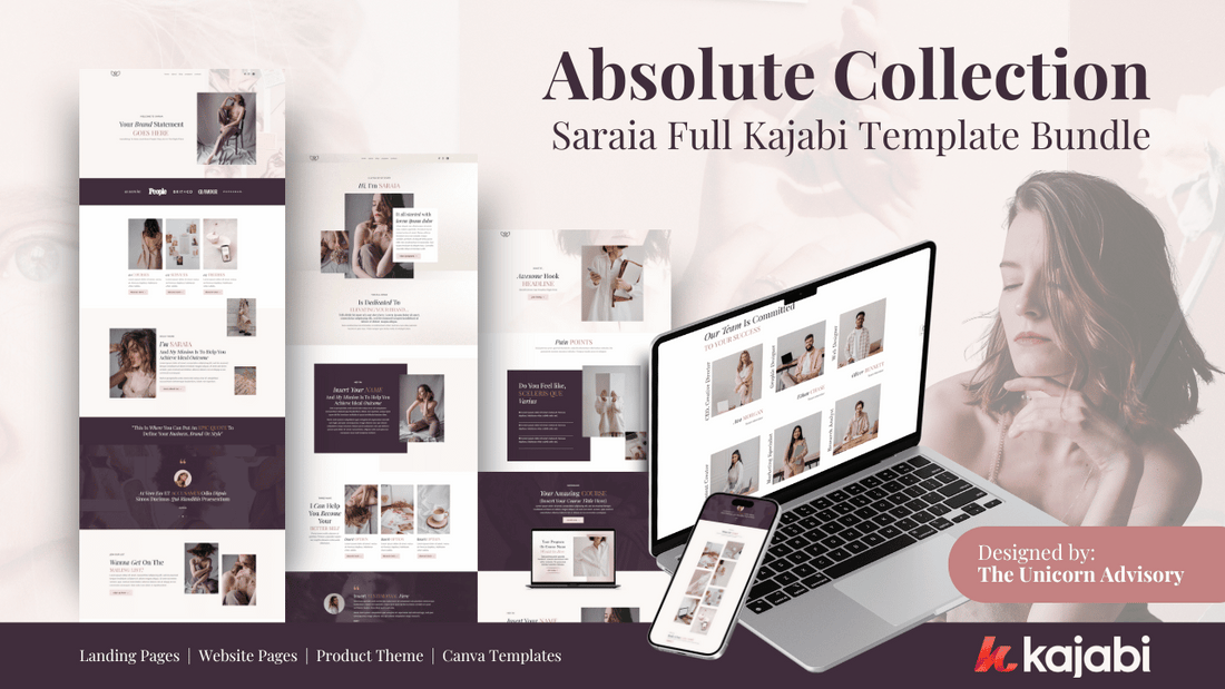 Saraia – Absolute Collection – Kajabi Templates