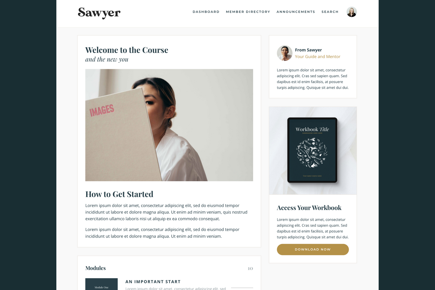 Sawyer Product Template