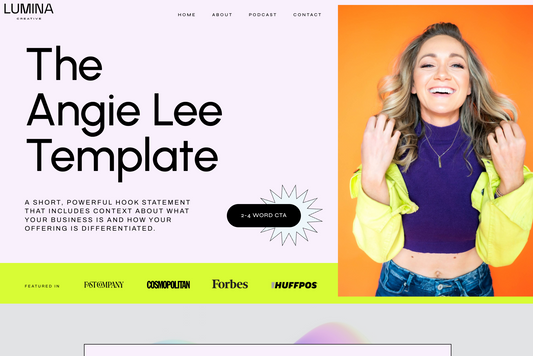 Angie 4-Page Website Template