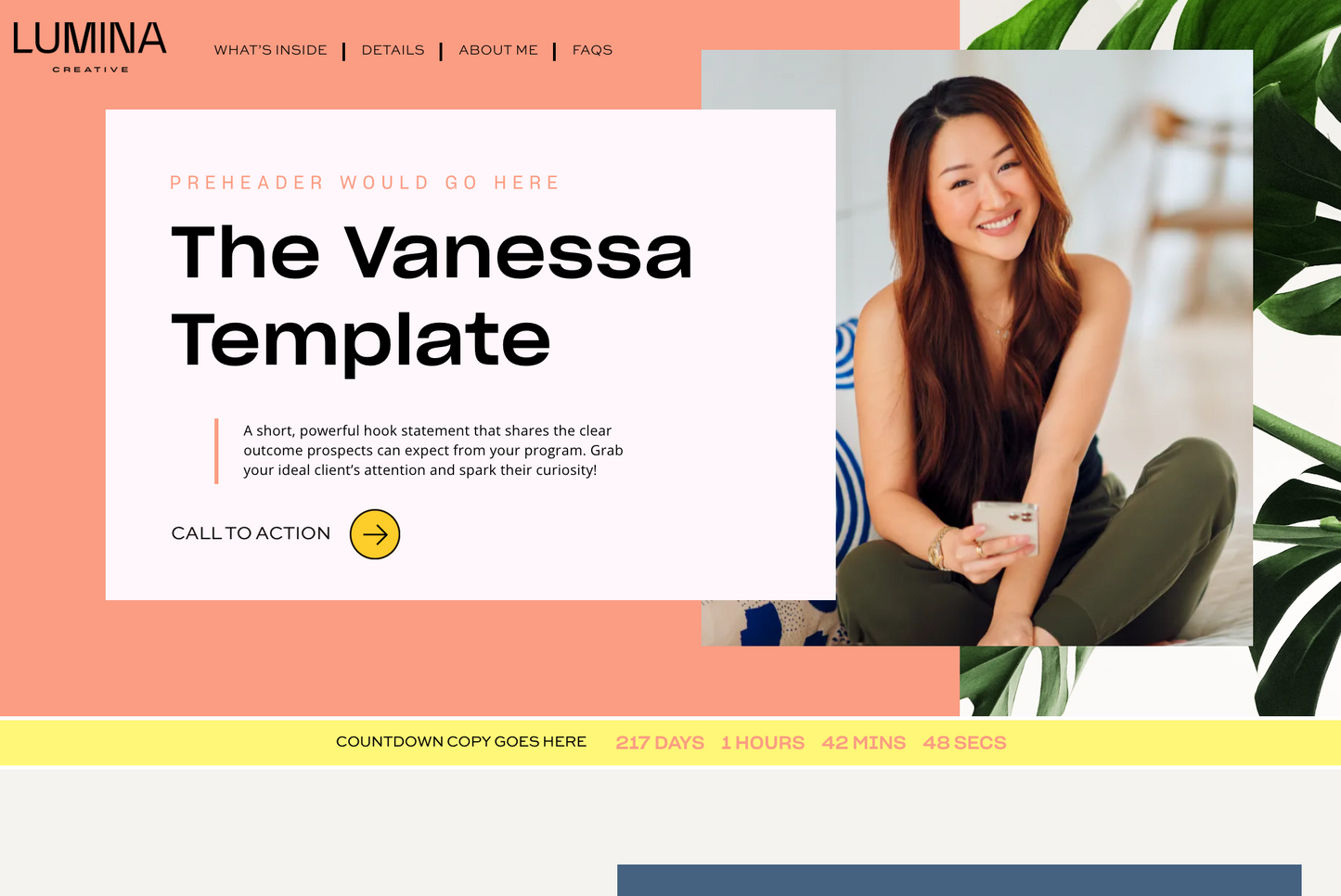Vanessa Sales Page Template