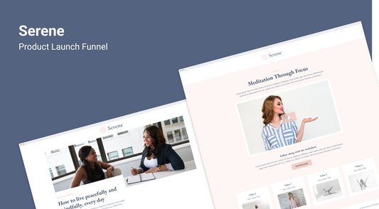 Serene Product Launch Funnel Kit