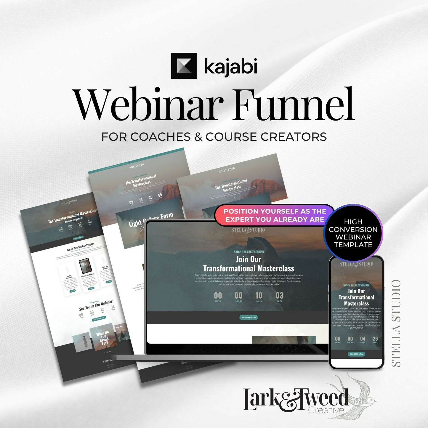Stella STUDIO - Webinar Funnel 4 Pages
