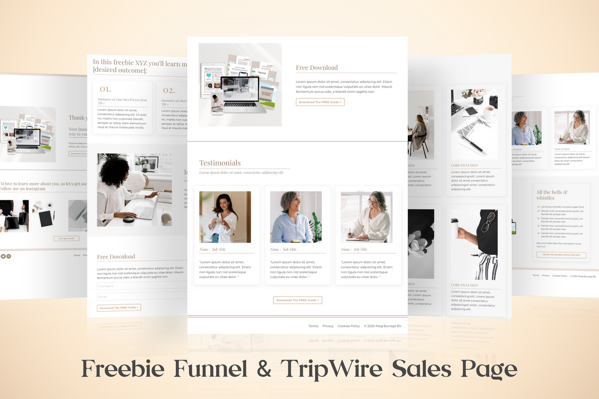 Softly Does It - Freebie Funnel Kit – Kajabi Templates