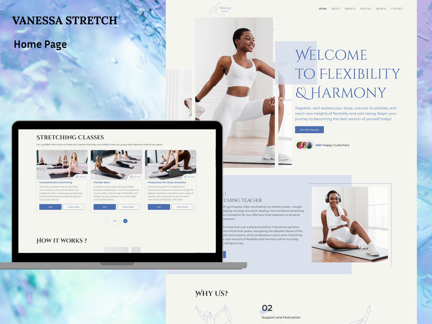 Vanessa Stretch Website (25 Pages)