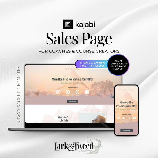 Arwyn Sacred Geometry - Sales & Welcome Pages