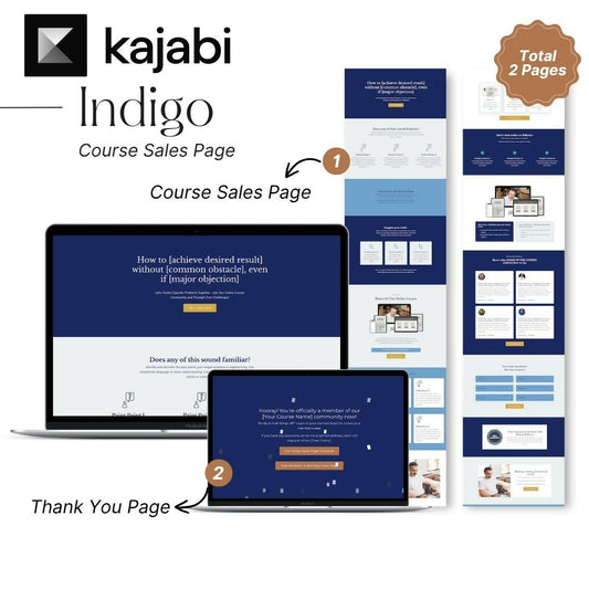 Indigo Kajabi Sales Page Template