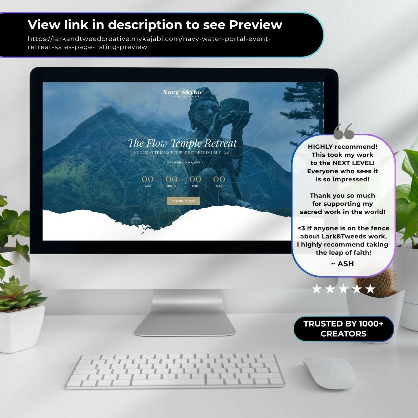 Navy Water-Portal - Event/Retreat Sales Funnel