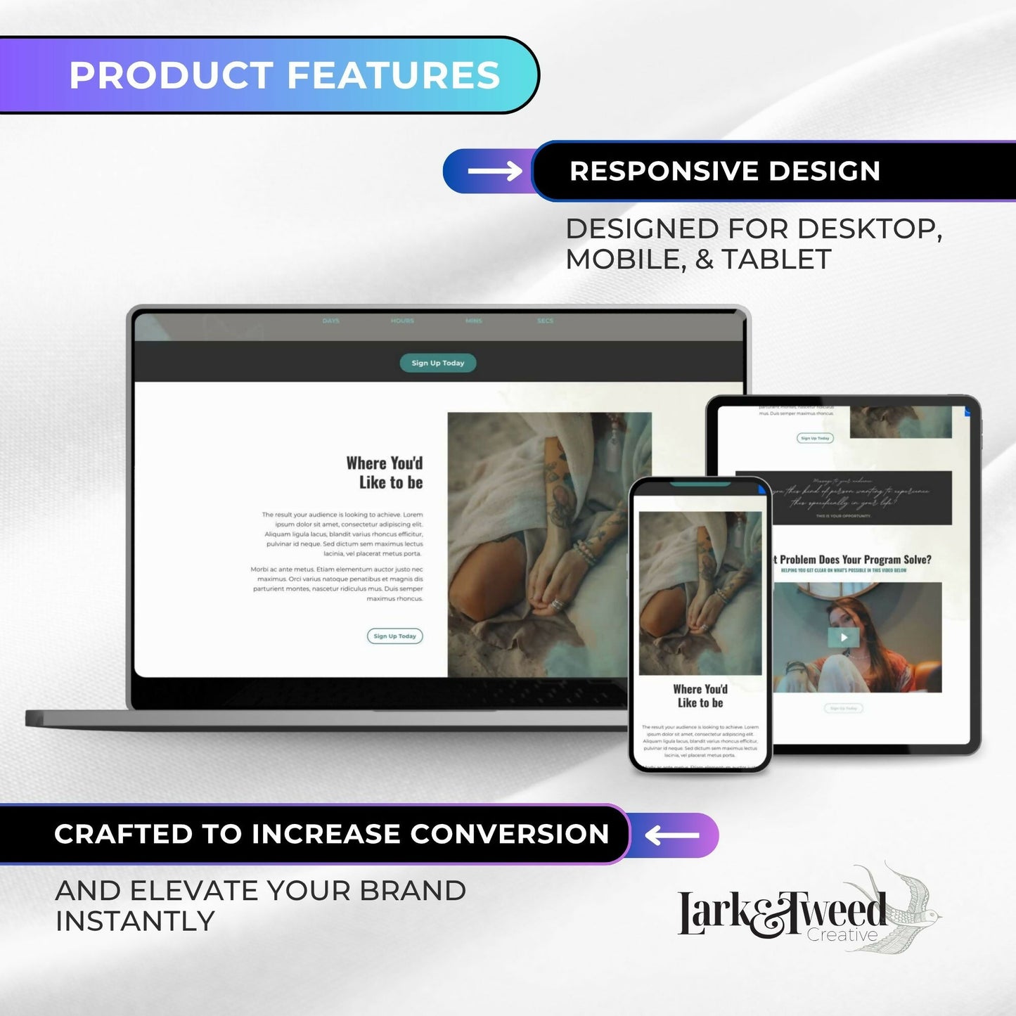 Stella STUDIO - Freebie & Course Sales Funnel Bundle 6 Pages