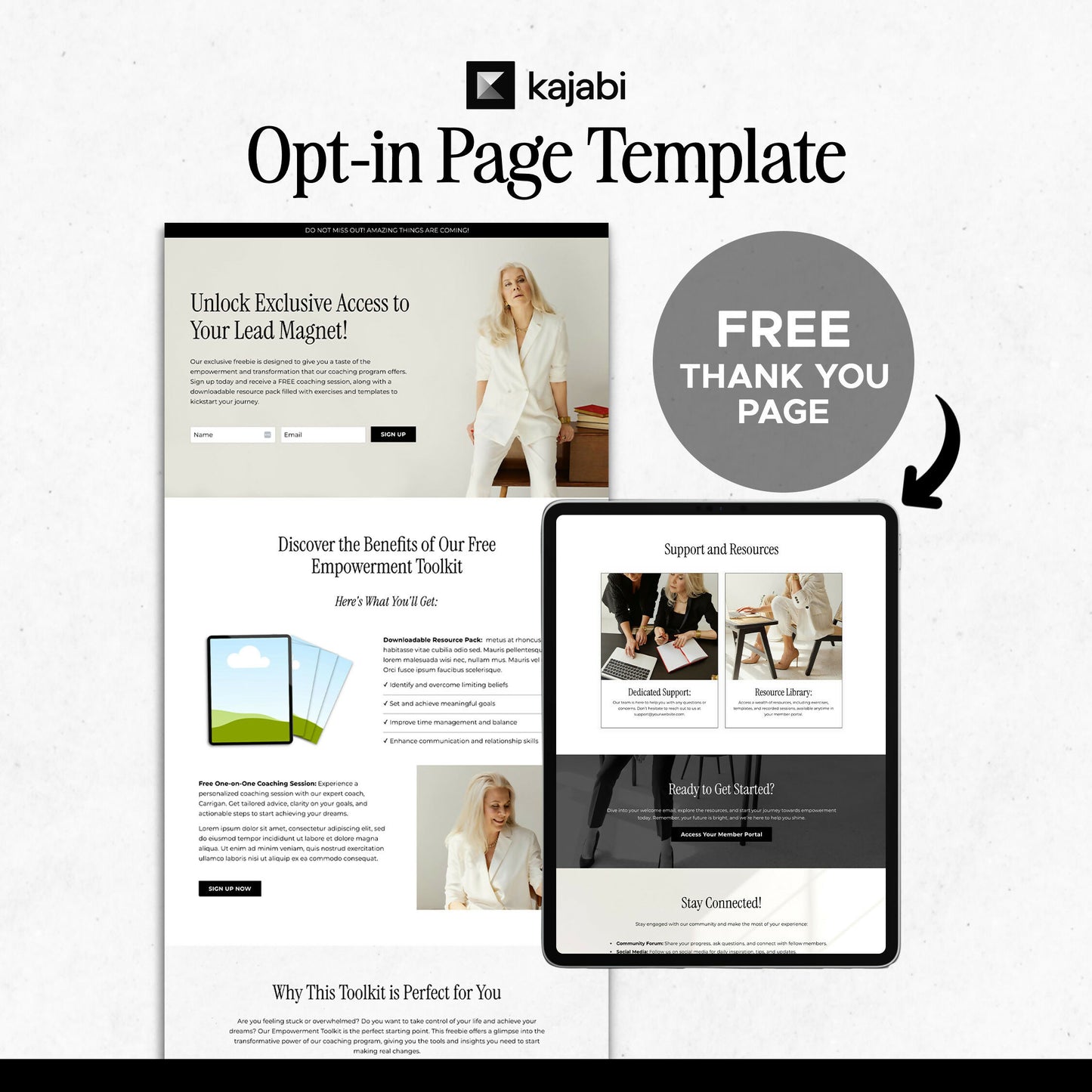 Opt-in Page Template - Carrigan