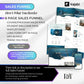 Navy WATER PORTAL - Website 20+ Pages, Sales Funnel, Link in Bio, Course & Coaching Theme, Checkout Page Bundle