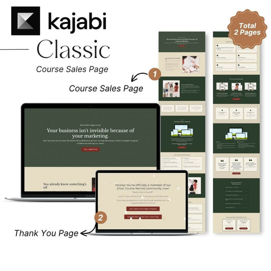 Classic Kajabi Sales Page Template
