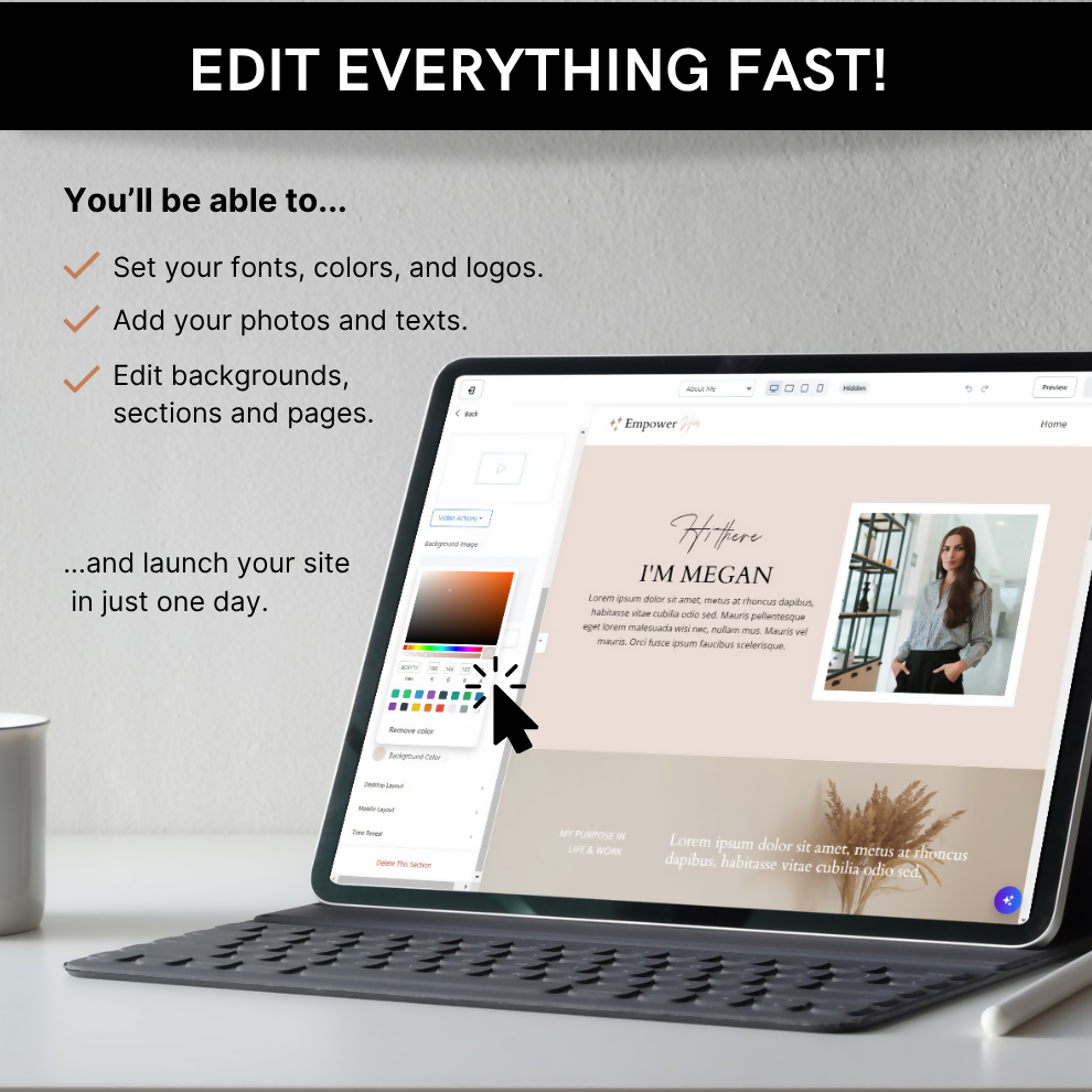 Carrie Feminine Kajabi Website Templates Plus Bonuses