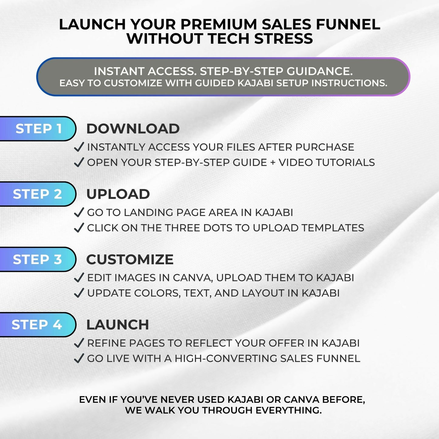 Stella STUDIO - Freebie & Course Sales Funnel Bundle 6 Pages