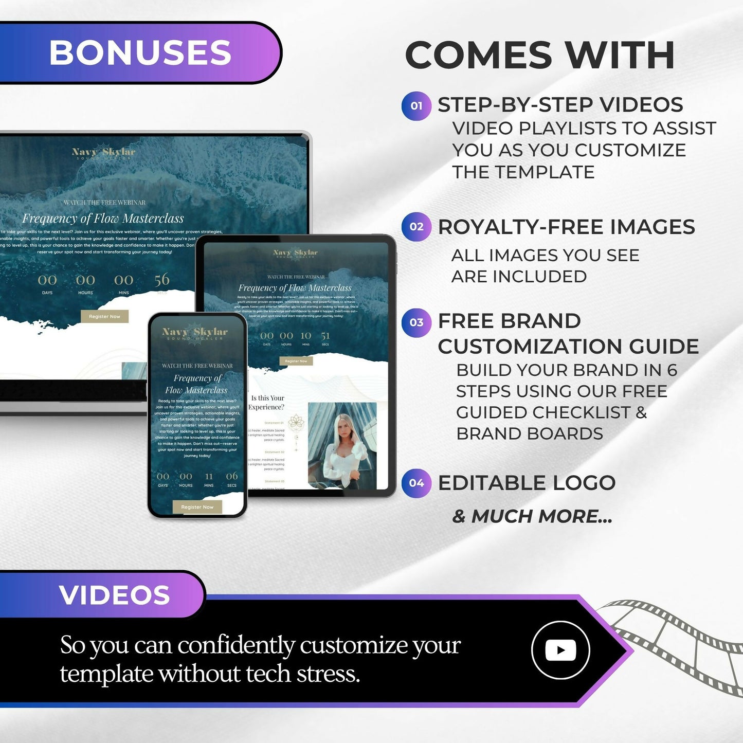 Navy Water-Portal - Webinar Funnel 4 Pages