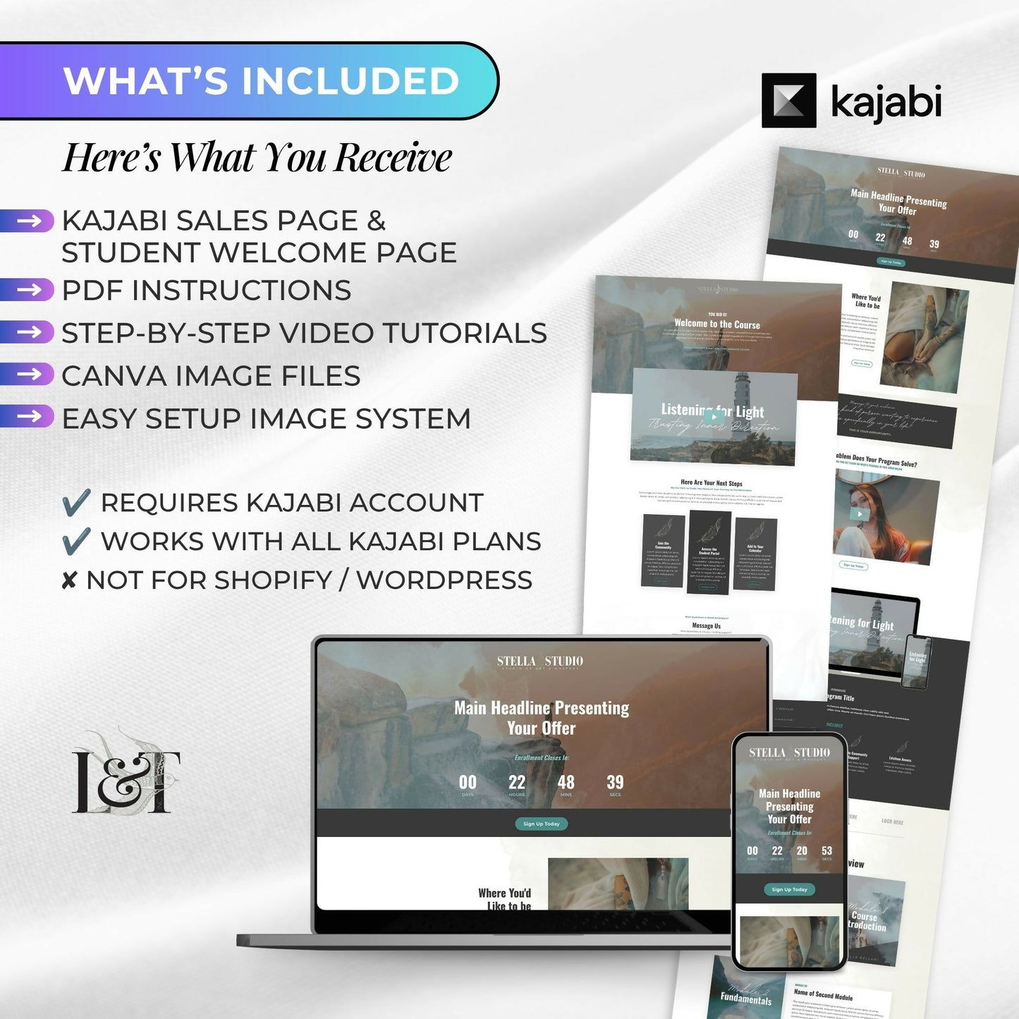 Stella STUDIO - Sales & Welcome Pages