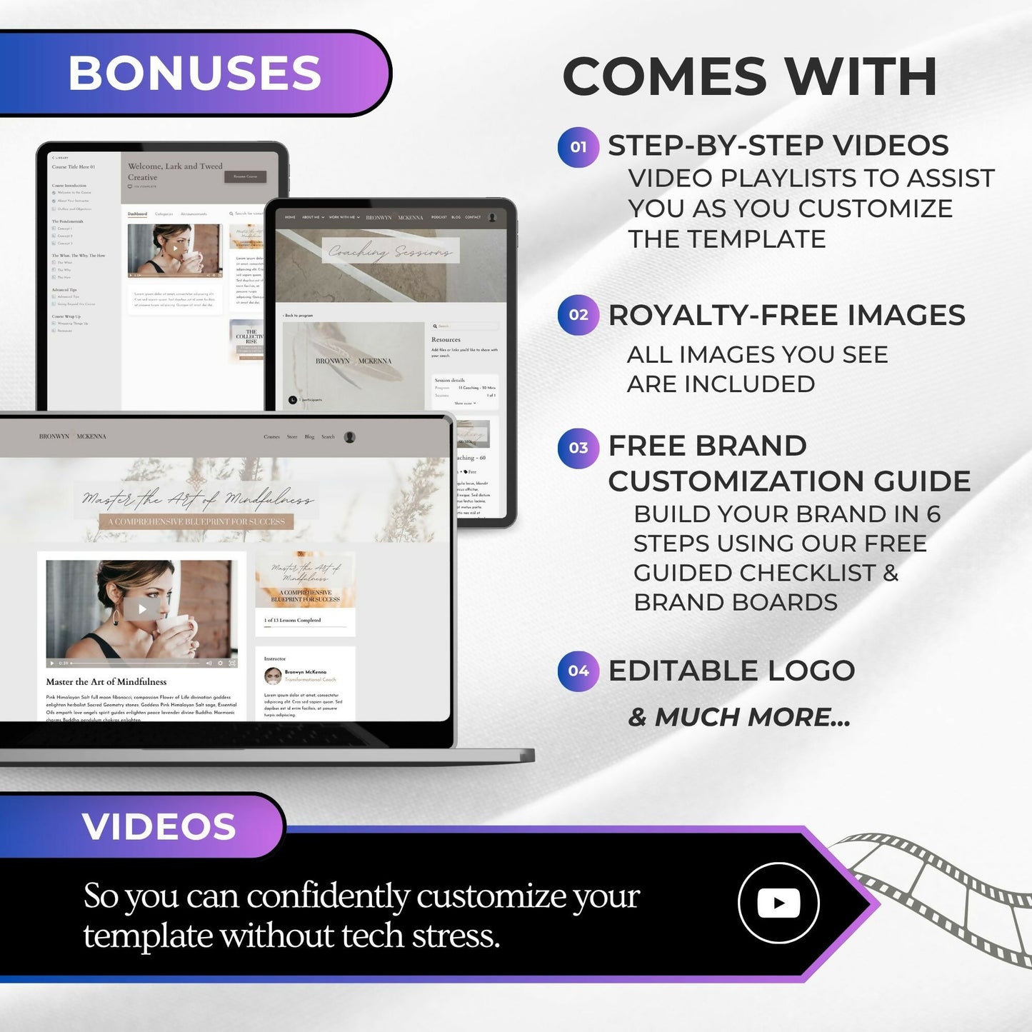 Bronwyn BOHO - 2 Product Themes + 1 Coaching Theme