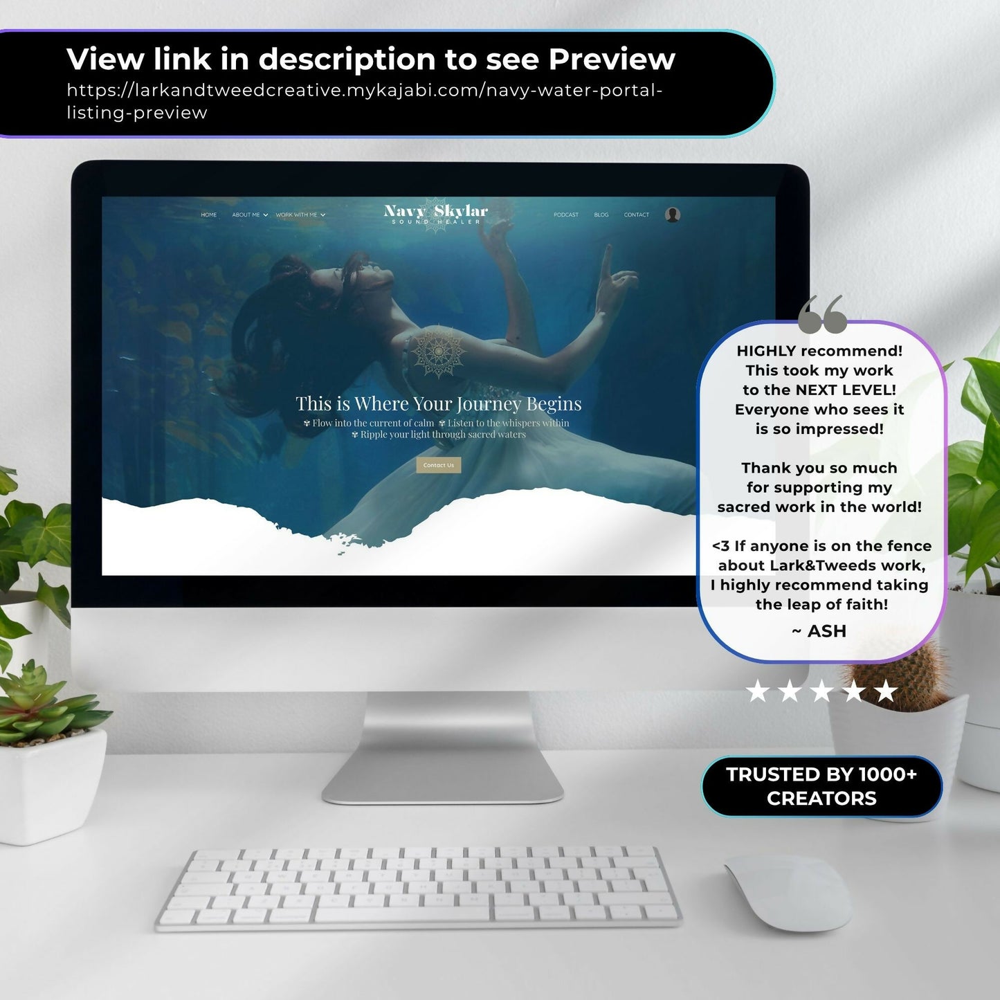 Navy Water-Portal - 20+ Page Website Theme