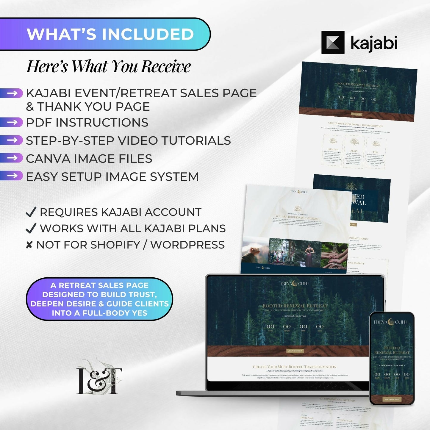 Freya Garden - Event/Retreat Sales Funnel