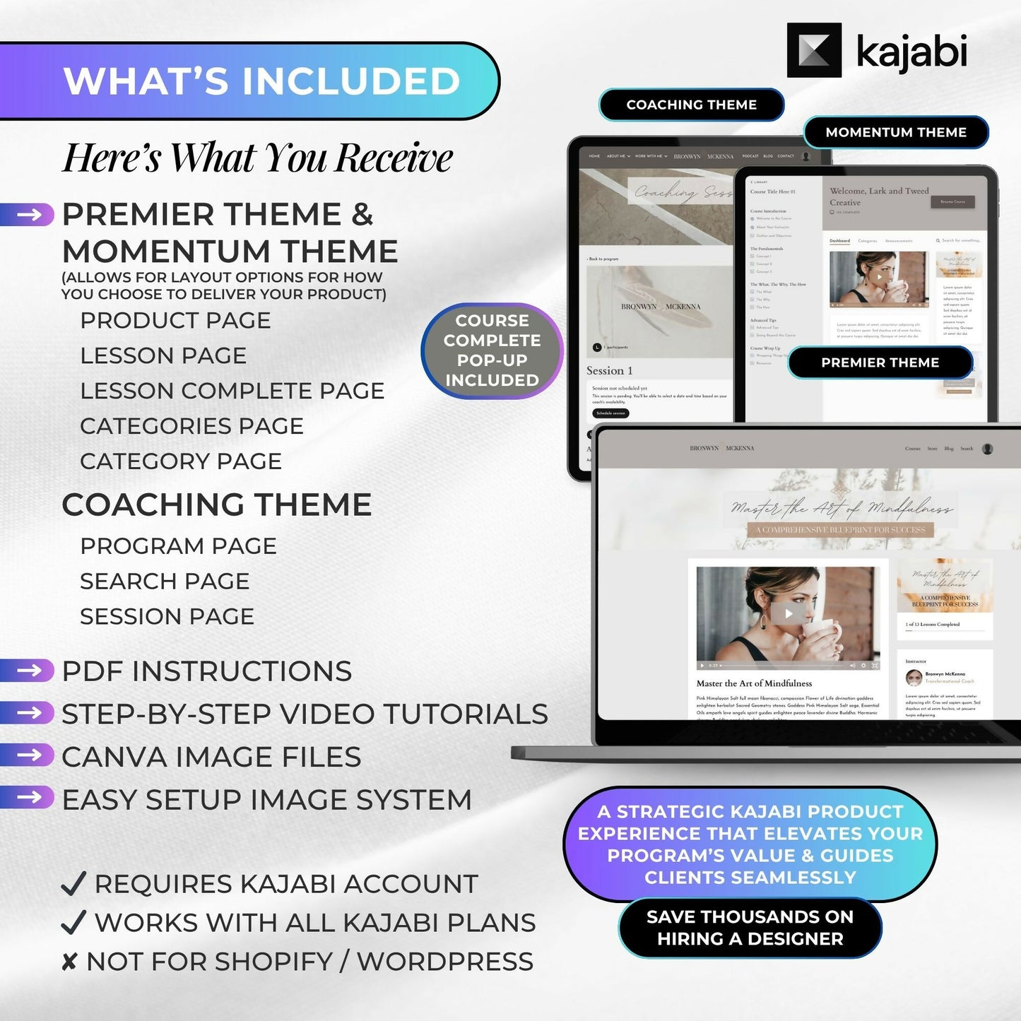 Bronwyn BOHO - 2 Product Themes + 1 Coaching Theme