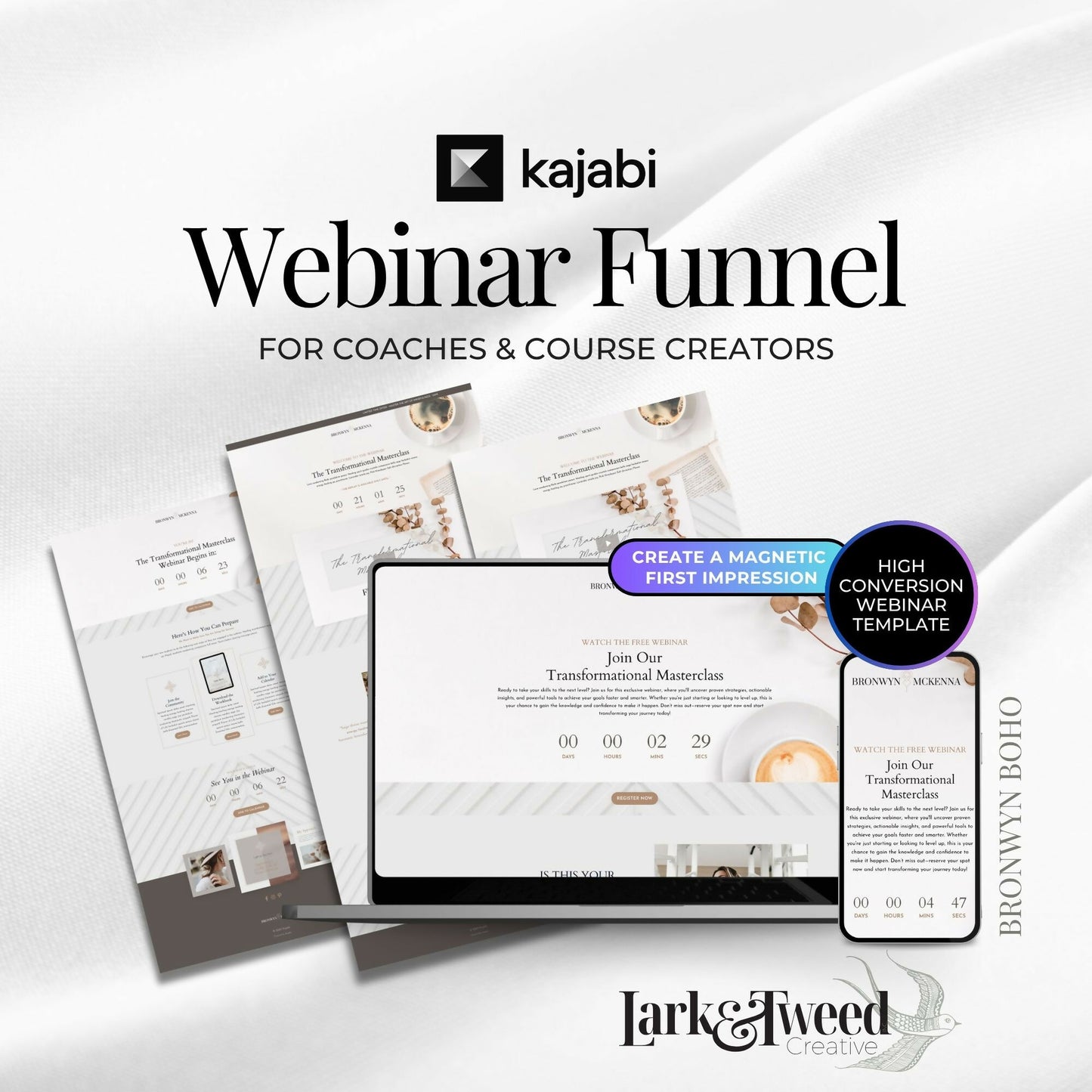 Bronwyn BOHO Webinar Funnel 4 Pages