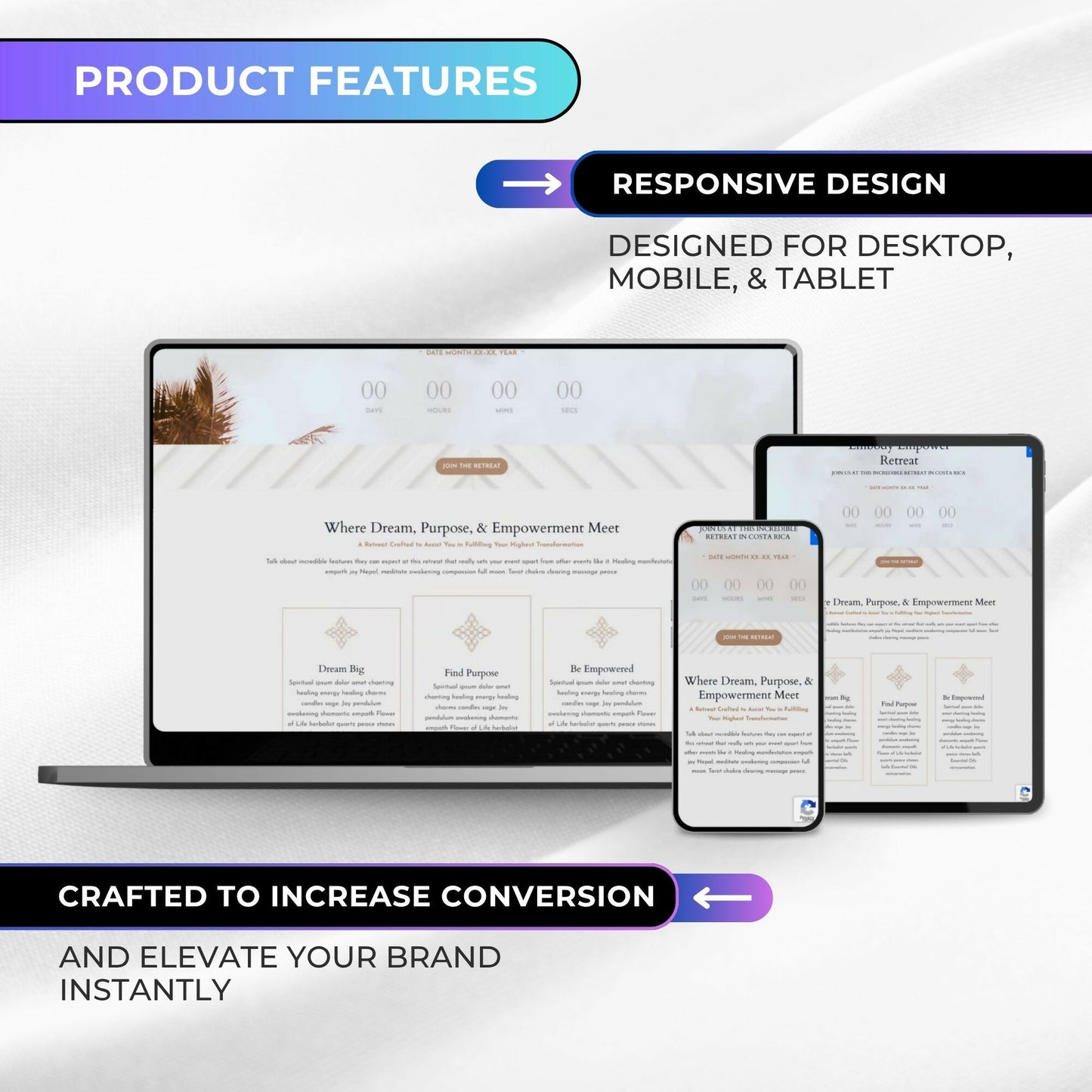 Bronwyn BOHO - Event/Retreat Sales Funnel