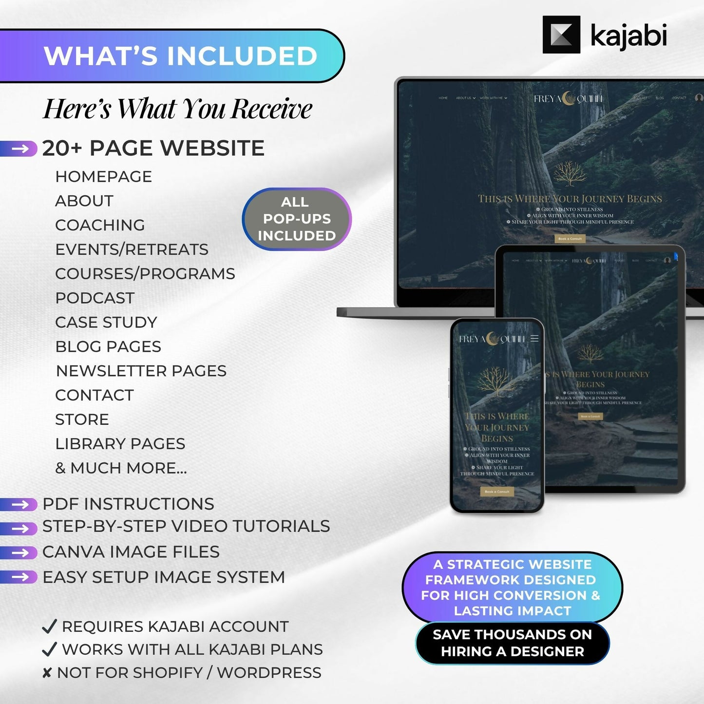 Freya Garden - 20+ Page Website Theme