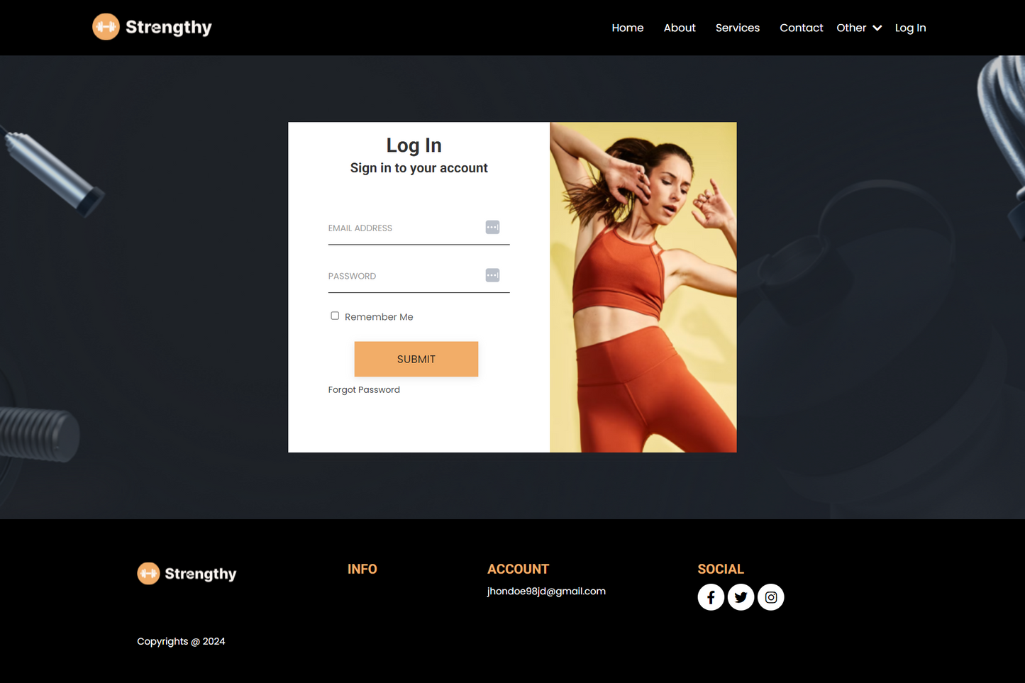 Strengthy Website Theme