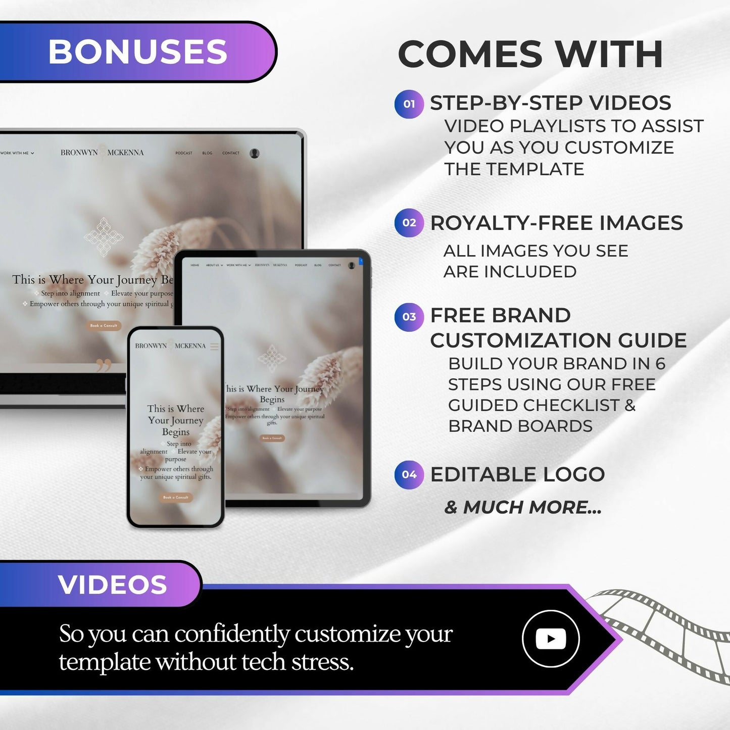 Bronwyn BOHO - 20+ Page Website Theme