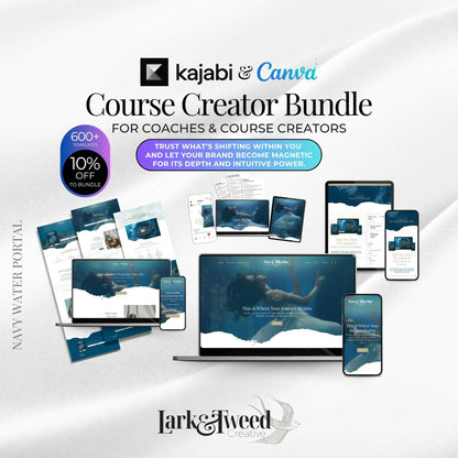 Navy WATER PORTAL - Website 20+ Pages - Sales Funnel 6 Pages - Checkout Page