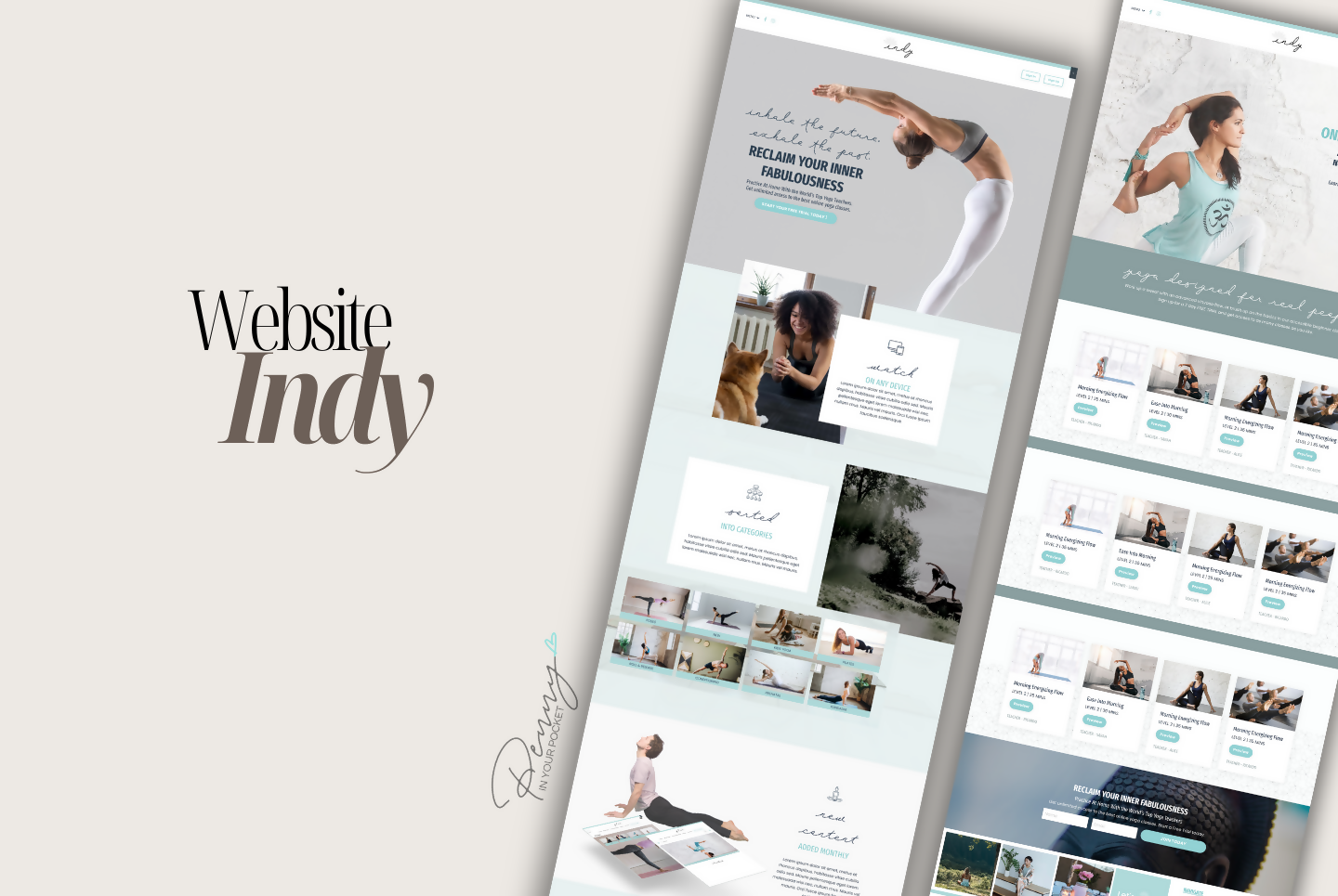 Kajabi Website Template - Indy by Penny In Your Pocket