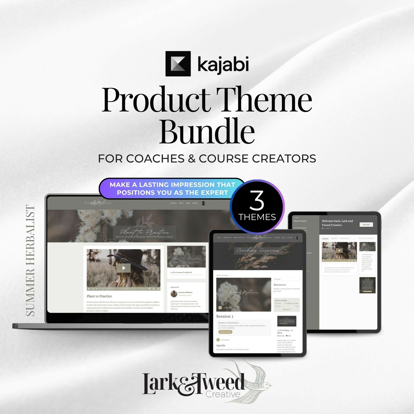 Summer Herbalist - 2 Product Themes + 1 Coaching Theme