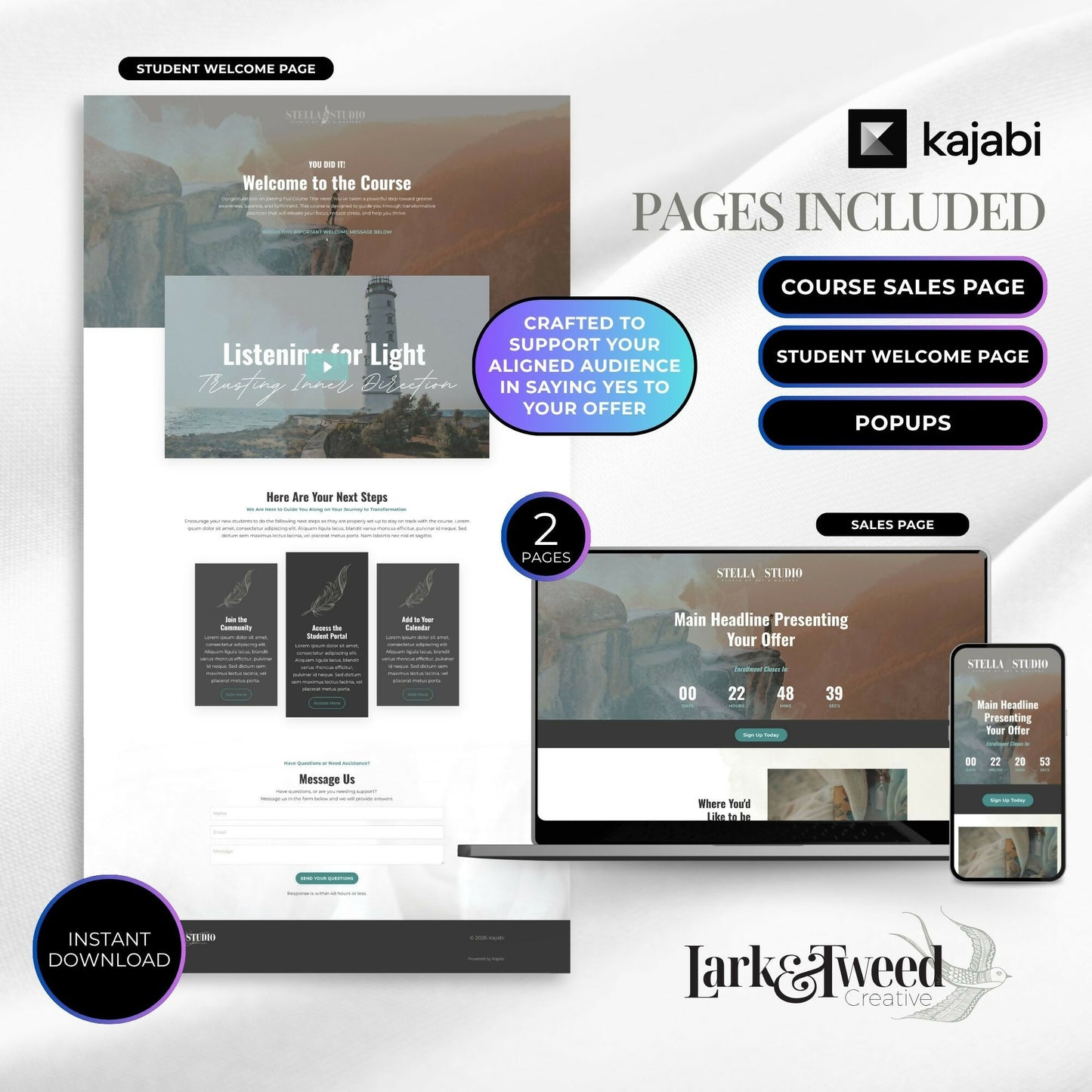 Stella STUDIO - Sales & Welcome Pages