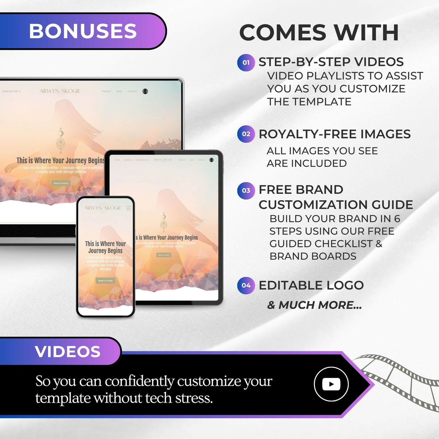 Arwyn Sacred Geometry - 20+ Page Website Theme