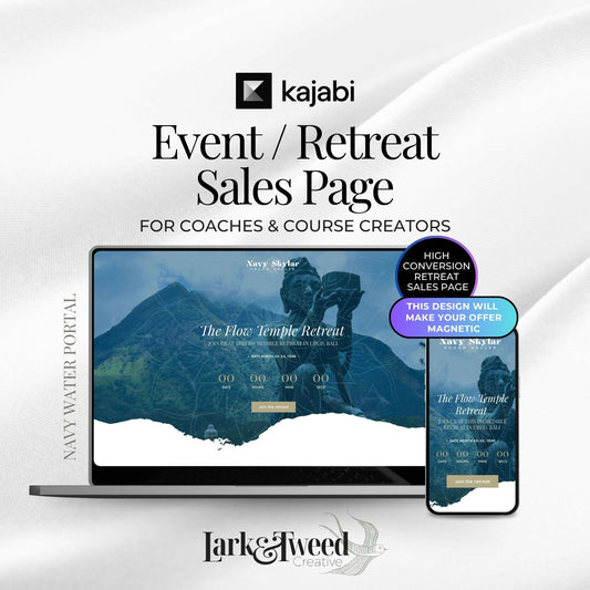 Navy Water-Portal - Event/Retreat Sales Funnel