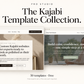 The Kajabi Template Collection by Pro Studio: Bennett Studio and Clear Path Studio previews on a warm ivory background. 50 templates, free exports as-is; free account required.