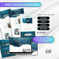 Navy WATER PORTAL - Freebie & Course Sales Funnel Bundle 6 Pages