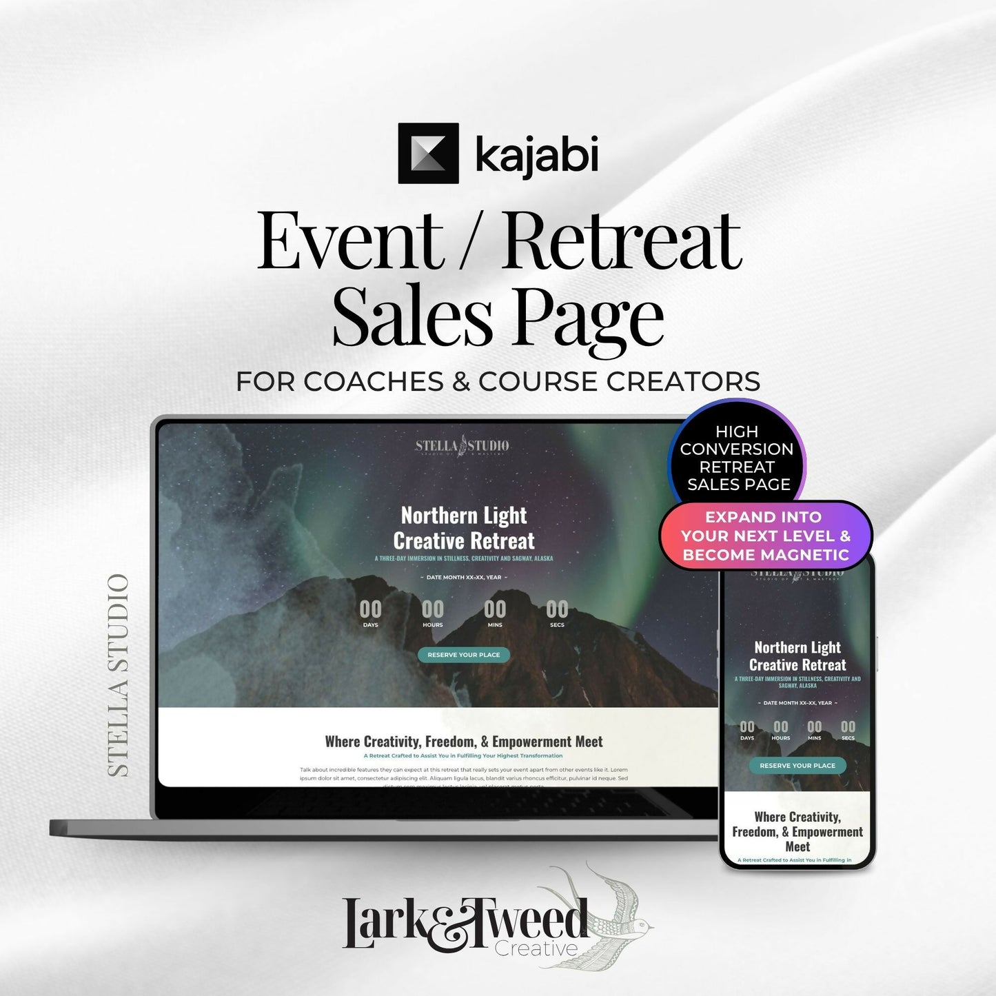 Stella STUDIO - Event/Retreat Sales Funnel